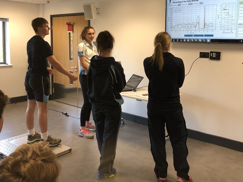 Students analyse psychological factors in sport